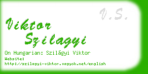viktor szilagyi business card